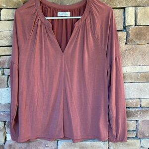 Lucky brand size medium burgundy, long sleeve top
